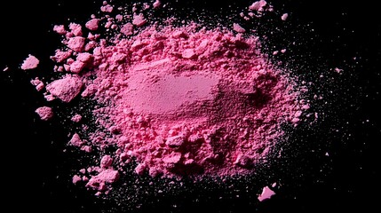 Explosive Pink Cosmetic Powder Texture for Captivating Beauty Visuals
