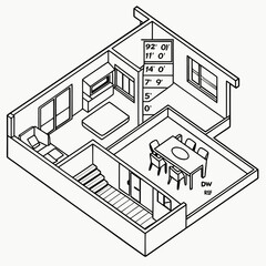 
a drawing of a house
