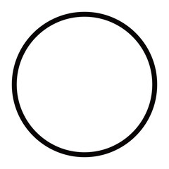 シンプルな丸のアイコン。ベクター。