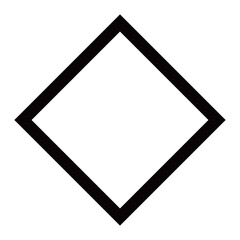 シンプルな菱形の形のアイコン。ベクター。