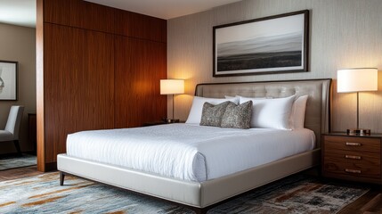 Modern Hotel Bedroom