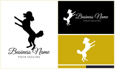 Dog Silhouette Logo Design. (3)