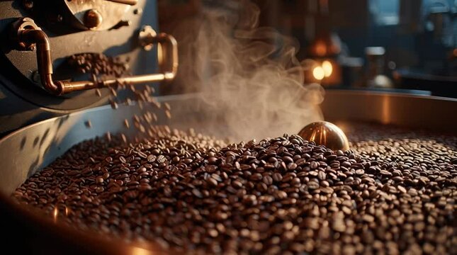 Cinematic Coffee Beans Art of the Roast