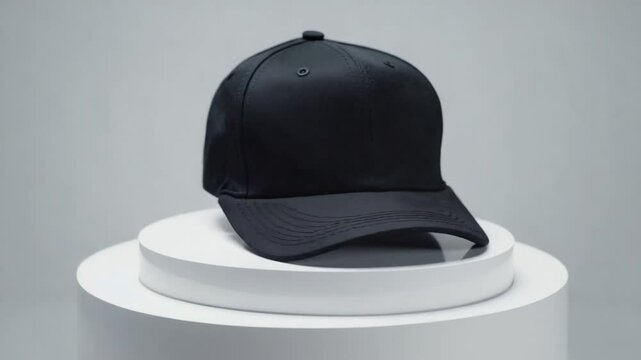 black baseball cap