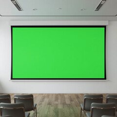 Ai Generate empty stage with spotlights for exhibit