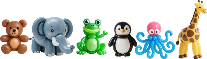 Naklejka premium Balloon Animal Friends Collection