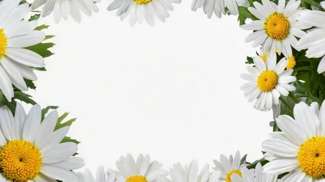 frame of daisies