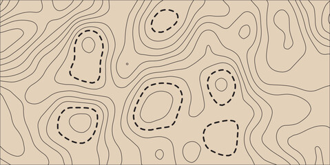 Vintage contour mapping. Natural printing illustrations of maps. Abstract red  yellow background with wave motif. Landscape geodesy topographic map background. Grey topographic lines. Texture of lines