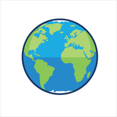 Obraz premium Global Earth Map 글로벌 지구 지도