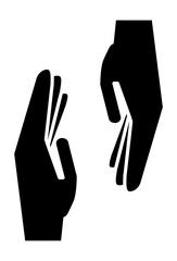 Black silhouette icons of hands showing various gestures.
Abstract representations of human hands for communication.
Minimalist graphics depicting hand actions and expressions.

