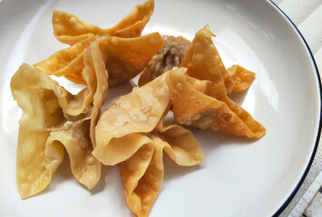 Cooked Wonton Wrappers for Batagor Preparation