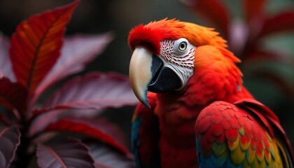 Obraz premium red and yellow macaw