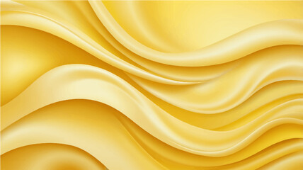 Golden silk wave background with smooth flowing texture and luxurious abstract design