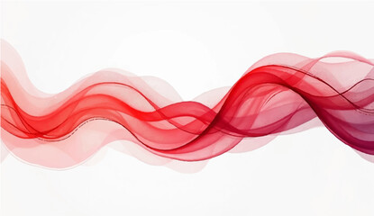 Abstract red background with a flowing wave design, perfect for modern art, technology, or energy concepts