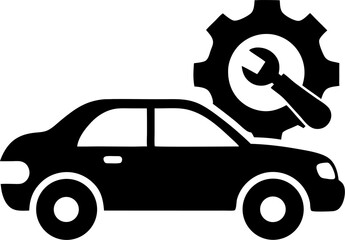 Car service vector icon designs. Car repair icon. Car repair service signs