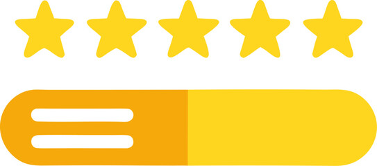 Obraz premium Gold yellow star icon sets vector clipart