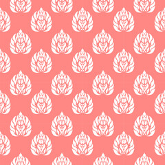 vector seamless pattern with flowers