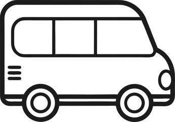 Van transporter vector icon
