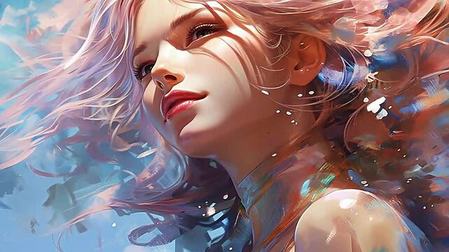 Galaxy Version of elf in pararel World realistis, highly ai, generatif