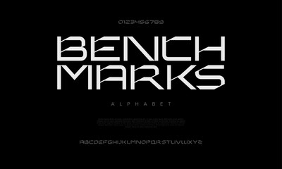 Bold futuristic font with sharp angles, ideal for gaming, tech, and sci-fi projects