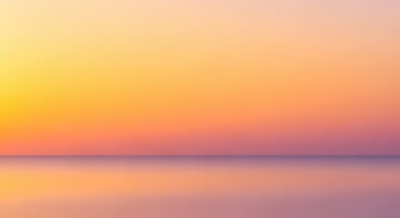 Warm sunset-inspired gradient background with soft golden-orange to pink hues, subtle horizon lighting, elegant and welcoming vibe