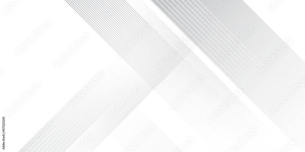 Poster abstract white and grey triangle overlay texture background. modern elegant white gray banner backgr