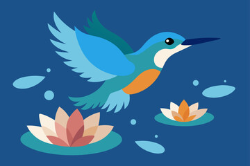 Obraz premium blue bird on a branch