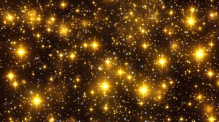 Fototapeta premium Stars Shine Brightly In The Night Sky And Galaxy Space, Celestial