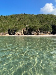 tropical beach with turquoise water