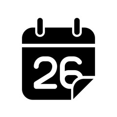 Calendar icon design template SVG