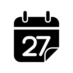 Calendar icon design template SVG