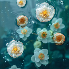 a flower background 
