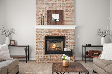 Elegant Fireplace as the Focal Point of a Stylish Interior