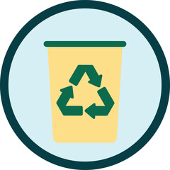 Recycle Bin Icon &ndash; Eco Friendly Waste Management Symbol