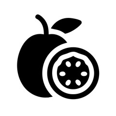 Obraz premium passion fruit icon