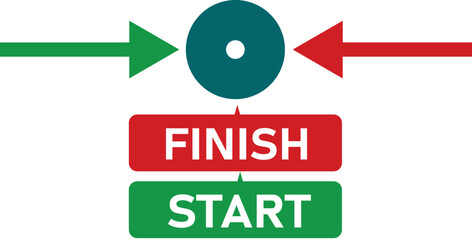 Race Start and Finish Line Banner – Checkered Flag Vector Illustration