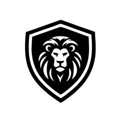 Obraz premium Lion Shield logo icon design illustration