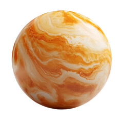 3D Venus graphic on blank background, PNG format