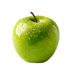 sour apple on transparent background