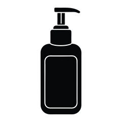 soap bottle isolated on white