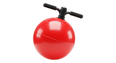 Joyful Bounce: The whimsical allure of a red hopper ball invites active play, offering a perfect blend of fun and exercise for children of all ages.