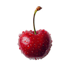 sour cherry on transparent background