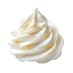 sour cream on transparent background