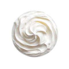 sour cream on transparent background
