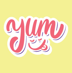 Yum Yum Logo Design – Playful Food Brand Logo for Restaurant, Café, Bakery, and Culinary Business Identity