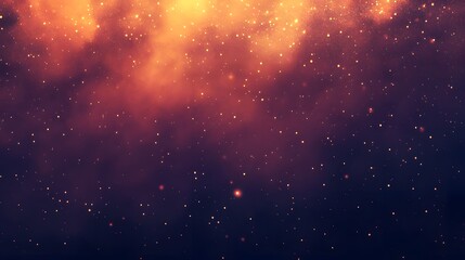 Naklejka premium Abstract cosmic backdrop with shimmering particles.