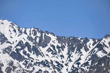 snow covered mountains
