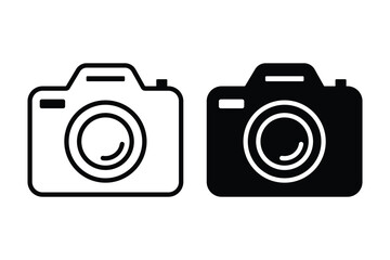 camera icon Vector illustration on white background.