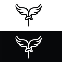 Obraz premium dove with wings