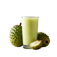 soursop smoothie on transparent background